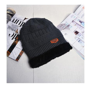 SUOGRY Neck warmer winter hat knit cap scarf cap Winter Hats For men knitted hat men Beanie Knit Hat Skullies Beanies