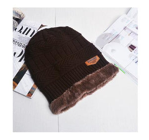 SUOGRY Neck warmer winter hat knit cap scarf cap Winter Hats For men knitted hat men Beanie Knit Hat Skullies Beanies