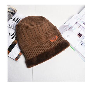 SUOGRY Neck warmer winter hat knit cap scarf cap Winter Hats For men knitted hat men Beanie Knit Hat Skullies Beanies