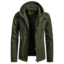 Load image into Gallery viewer, Zogaa 2019 NEW Fashion Men&#39;s Jacket Brand Army Green Military Wide-waist Coat Casual Cotton Windbreaker Overcoat Jacket Hot Sale