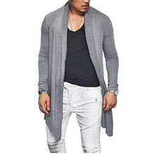 Load image into Gallery viewer, Autumn Men Stylish Knitted Cardigan Slim Fit Pleated Long Sleeve Casual Sweater Overcoat Tops M-XXXL