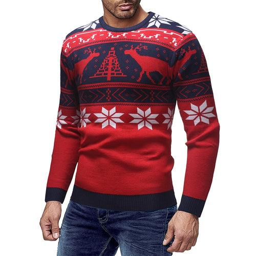 Male Thin Fashion Brand Sweater For Mens Cardigan Slim Fit Jumpers Knitwear Warm Autumn Christmas Deer Sweater Casual Clothing