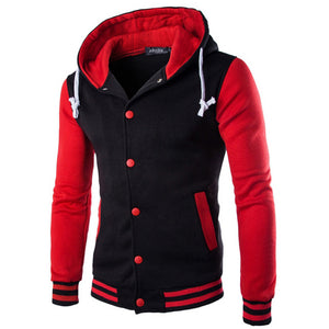 2019 New Men/Boy Baseball Jacket Men Fashion Design Wine Red Mens Slim Fit College Varsity Jacket Men Brand Stylish Veste Homme