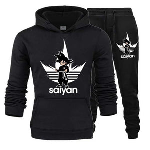 SAIYAN Men's Sets drop shipping hoodies+Pants Harajuku wholesale Sport Suits Casual Sweatshirts Tracksuit Sportswear plus 5XL