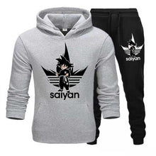 Load image into Gallery viewer, SAIYAN Men&#39;s Sets drop shipping hoodies+Pants Harajuku wholesale Sport Suits Casual Sweatshirts Tracksuit Sportswear plus 5XL