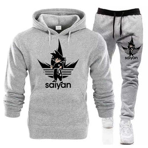 SAIYAN Men's Sets drop shipping hoodies+Pants Harajuku wholesale Sport Suits Casual Sweatshirts Tracksuit Sportswear plus 5XL