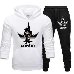 SAIYAN Men's Sets drop shipping hoodies+Pants Harajuku wholesale Sport Suits Casual Sweatshirts Tracksuit Sportswear plus 5XL