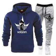 Load image into Gallery viewer, SAIYAN Men&#39;s Sets drop shipping hoodies+Pants Harajuku wholesale Sport Suits Casual Sweatshirts Tracksuit Sportswear plus 5XL