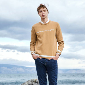 SEMIR Sweater Men 2018 autumn New Slim Fit Solid Knitted Sweaters Male Plus Size Pullovers Brand Clothing