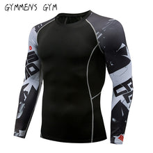 Load image into Gallery viewer, GYMMENS Men&#39;s Fitness Gym Compression Tights Sports Cloths Exercise Suits Long Sleeve Tights Set for Men