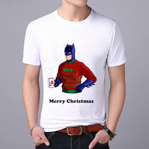 Funny Santa Claus print MEN T-shirt Top Tees Christmas tshirt Christmas Print Men T Shirt  Santa Claus Tee Shirt 2019