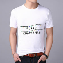 Load image into Gallery viewer, Funny Santa Claus print MEN T-shirt Top Tees Christmas tshirt Christmas Print Men T Shirt  Santa Claus Tee Shirt 2019