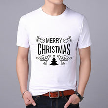 Load image into Gallery viewer, Funny Santa Claus print MEN T-shirt Top Tees Christmas tshirt Christmas Print Men T Shirt  Santa Claus Tee Shirt 2019