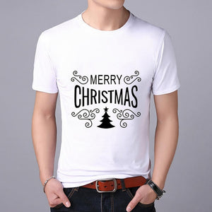 Funny Santa Claus print MEN T-shirt Top Tees Christmas tshirt Christmas Print Men T Shirt  Santa Claus Tee Shirt 2019