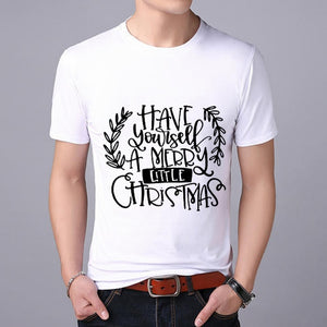 Funny Santa Claus print MEN T-shirt Top Tees Christmas tshirt Christmas Print Men T Shirt  Santa Claus Tee Shirt 2019