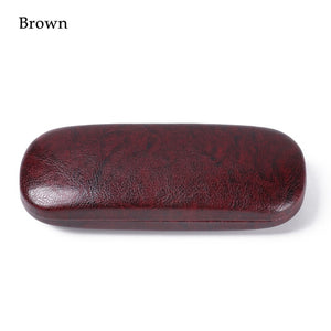 1Pcs 2019 New Fashion Men Women Kids Leather Eye Glasses Hard Shell Protector Reading Eyewear Case Portable Sunglasses Box Case