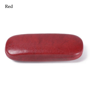 1Pcs 2019 New Fashion Men Women Kids Leather Eye Glasses Hard Shell Protector Reading Eyewear Case Portable Sunglasses Box Case