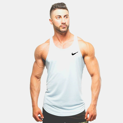 Brand Clothing Muscle Bodybuilding Stringer Tank Top Mens Fitness Singlets Cotton Sleeveless shirt Workout Sportwear Undershirt