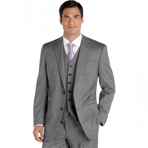 New style Best Sellers Notch Lapel Two Buttons Charcoal Gray Groom Tuxedos Suit Wedding Men's suits( jacket+Pants+vest+tie)