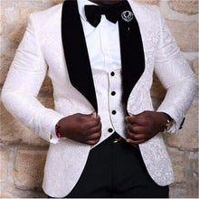 Load image into Gallery viewer, New style Best Sellers Notch Lapel Two Buttons Charcoal Gray Groom Tuxedos Suit Wedding Men&#39;s suits( jacket+Pants+vest+tie)