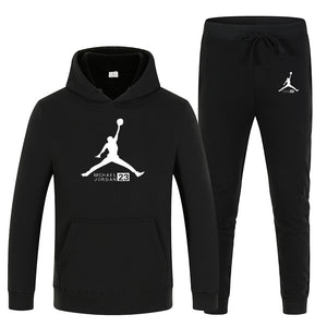 23 JORDAN Autumn winter Hot Sale Men's Sets Hoodie+pants 2 Pieces Sets Casual Tracksuit Male Sportswear Gyms Fitness Sweatpants