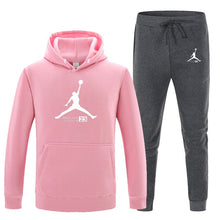 Load image into Gallery viewer, 23 JORDAN Autumn winter Hot Sale Men&#39;s Sets Hoodie+pants 2 Pieces Sets Casual Tracksuit Male Sportswear Gyms Fitness Sweatpants