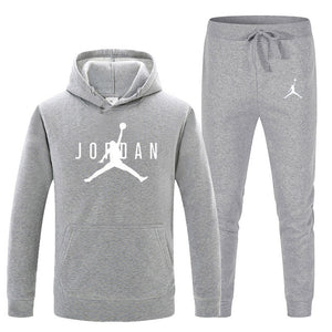 23 JORDAN Autumn winter Hot Sale Men's Sets Hoodie+pants 2 Pieces Sets Casual Tracksuit Male Sportswear Gyms Fitness Sweatpants