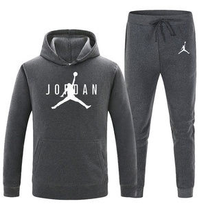 23 JORDAN Autumn winter Hot Sale Men's Sets Hoodie+pants 2 Pieces Sets Casual Tracksuit Male Sportswear Gyms Fitness Sweatpants