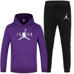 23 JORDAN Autumn winter Hot Sale Men's Sets Hoodie+pants 2 Pieces Sets Casual Tracksuit Male Sportswear Gyms Fitness Sweatpants