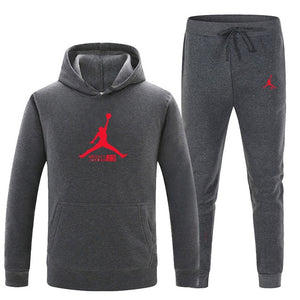 23 JORDAN Autumn winter Hot Sale Men's Sets Hoodie+pants 2 Pieces Sets Casual Tracksuit Male Sportswear Gyms Fitness Sweatpants