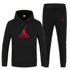 23 JORDAN Autumn winter Hot Sale Men's Sets Hoodie+pants 2 Pieces Sets Casual Tracksuit Male Sportswear Gyms Fitness Sweatpants