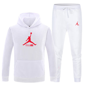 23 JORDAN Autumn winter Hot Sale Men's Sets Hoodie+pants 2 Pieces Sets Casual Tracksuit Male Sportswear Gyms Fitness Sweatpants