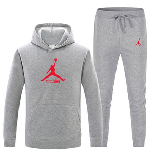 23 JORDAN Autumn winter Hot Sale Men's Sets Hoodie+pants 2 Pieces Sets Casual Tracksuit Male Sportswear Gyms Fitness Sweatpants