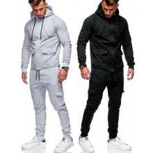 Load image into Gallery viewer, M-XXL Men&#39;s Tracksuit 2 piece set sweatsuit Jogging Hoodie Hooded Coat Jacket +Trousers Sweatpants Joggers Sports Sweat Suit Set