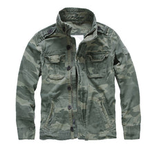 Load image into Gallery viewer, Men Spring Bomber Jacket Camouflage Autumn Combat Jackets Military Pocket Outwear Army Coats Casual Male Cotton Size