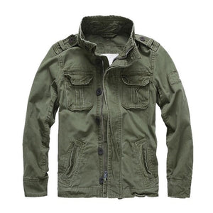 Men Spring Bomber Jacket Camouflage Autumn Combat Jackets Military Pocket Outwear Army Coats Casual Male Cotton Size