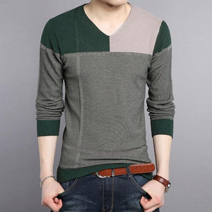 2019 new designer pullover patchwork men sweater mensjersey knitted sweaters mens wear slim fit knitwear fashion clothing 3129