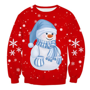 Men's sweater pull homme Ugly Christmas Sweater Santa Claus 3d Loose Hoodie Men Women christmas sweater men pull noel homme