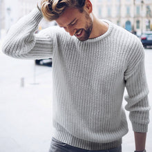 Load image into Gallery viewer, 2019 Autumn Winter Men&#39;s Cotton Sweaters Men Long Sleeve Pullover Tops O Neck Knitted Jumper Korean Style Knitwears Clothes Plus