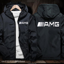 Load image into Gallery viewer, Windproof Jacket for AMG logo in car Jacket Motorcycle Mobike Riding Hooded Suit Windbreaker Racing Suit