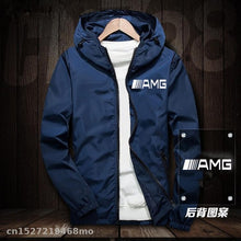 Load image into Gallery viewer, Windproof Jacket for AMG logo in car Jacket Motorcycle Mobike Riding Hooded Suit Windbreaker Racing Suit