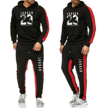 Load image into Gallery viewer, Men&#39;s Fashion Tracksuit Casual Sportsuit Men Hoodies/Sweatshirts Sportswear JORDAN 23 Coat+Pant Tracksuit Men Set Brand Clothing