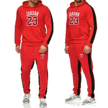 Load image into Gallery viewer, Men&#39;s Fashion Tracksuit Casual Sportsuit Men Hoodies/Sweatshirts Sportswear JORDAN 23 Coat+Pant Tracksuit Men Set Brand Clothing