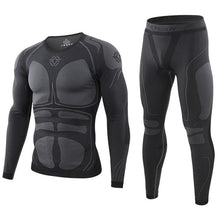 Load image into Gallery viewer, winter Top quality thermo Cycling clothing Men&#39;s thermal underwear men underwear sets compression training underwear men clothin