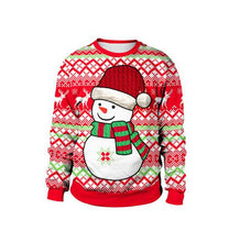 Load image into Gallery viewer, 2019 Pullover Womens Mens Hoodies Sweaters Tops Ugly Christmas Sweater Santa Elf FunnyAutumn Winter Clothing