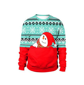 2019 Pullover Womens Mens Hoodies Sweaters Tops Ugly Christmas Sweater Santa Elf FunnyAutumn Winter Clothing