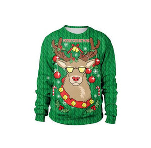 2019 Pullover Womens Mens Hoodies Sweaters Tops Ugly Christmas Sweater Santa Elf FunnyAutumn Winter Clothing