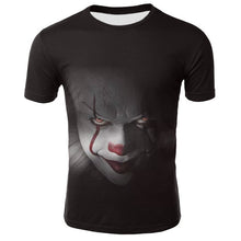 Load image into Gallery viewer, Horror Movie It Penny Wise Clown Joker 3D Print Tshirt Men/Women Hip Hop Streetwear Tee T shirt 90s Boys Cool Clothes Man Tops