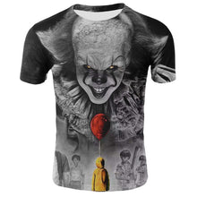 Load image into Gallery viewer, Horror Movie It Penny Wise Clown Joker 3D Print Tshirt Men/Women Hip Hop Streetwear Tee T shirt 90s Boys Cool Clothes Man Tops