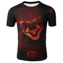 Load image into Gallery viewer, Horror Movie It Penny Wise Clown Joker 3D Print Tshirt Men/Women Hip Hop Streetwear Tee T shirt 90s Boys Cool Clothes Man Tops